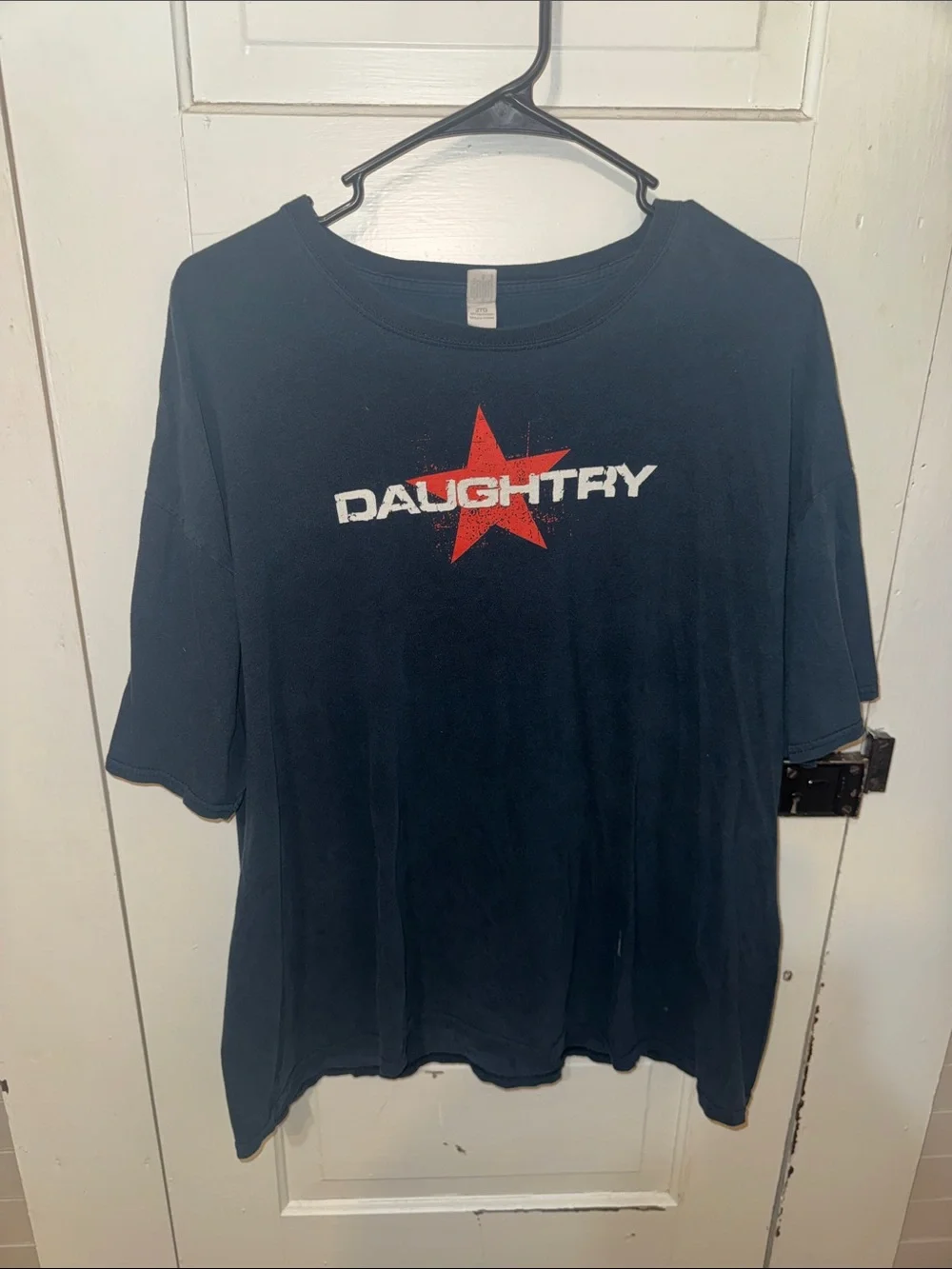 Daughtry 2012 Tour Short Sleeve Graphic Tee - Navy with Red Star 2XL